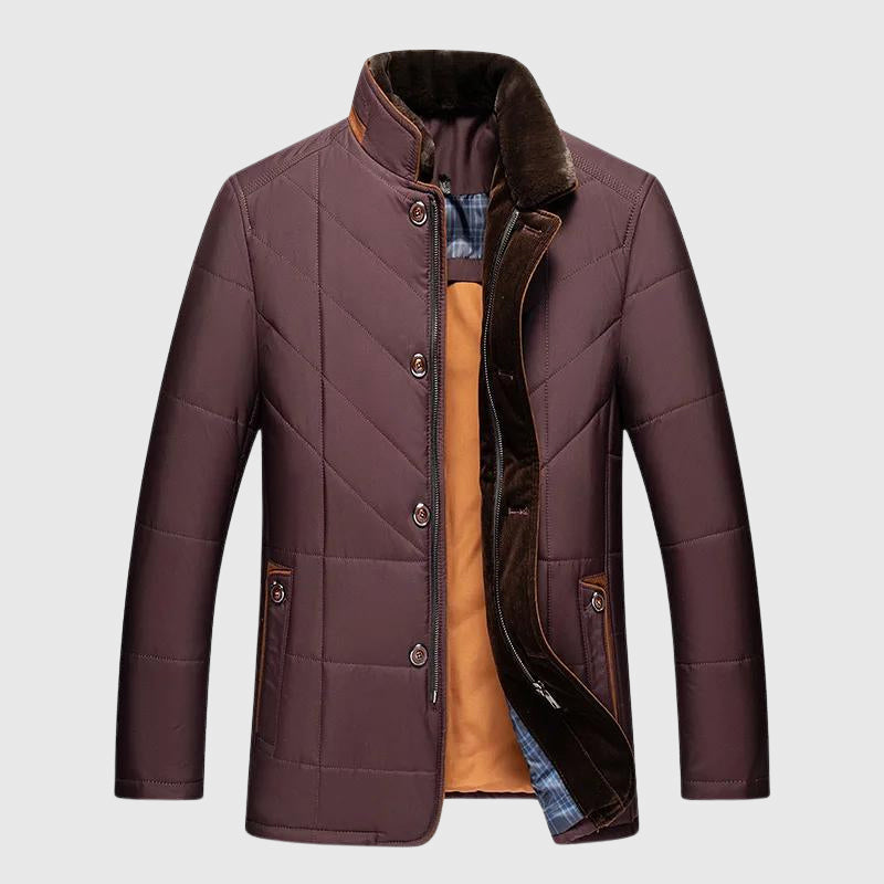 HUGO LAURENT™ | Men's Insulated Fur-Collar Winter Jacket