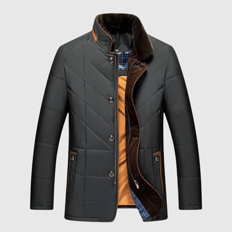 HUGO LAURENT™ | Men's Insulated Fur-Collar Winter Jacket