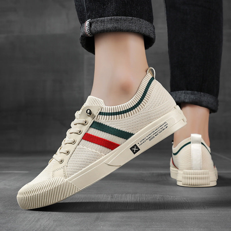 HUGO LAURENT™ | Retro Knit Canvas Trainers