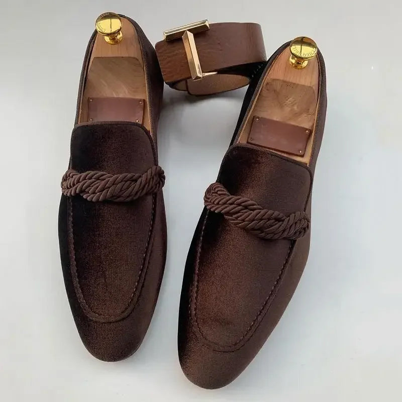 HUGO LAURENT™ | Men's Vegan Suede Slip-On Loafers