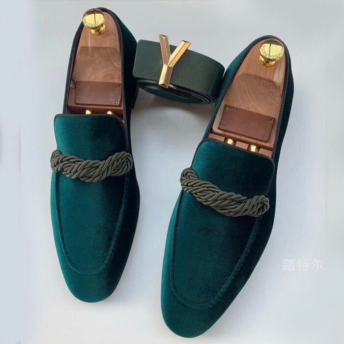HUGO LAURENT™ | Men's Vegan Suede Slip-On Loafers