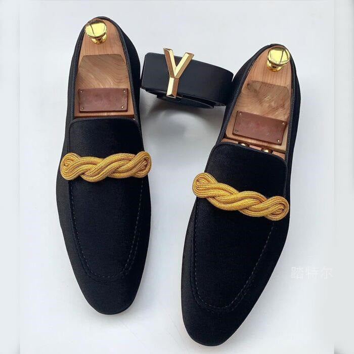 HUGO LAURENT™ | Men's Vegan Suede Slip-On Loafers