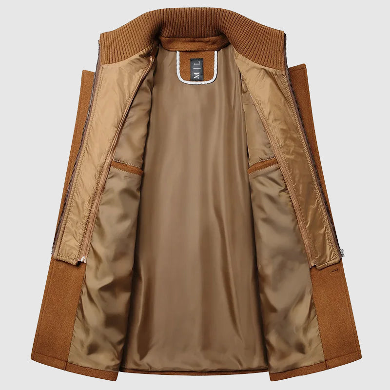 HUGO LAURENT™ | Men's Wool Blend Overcoat