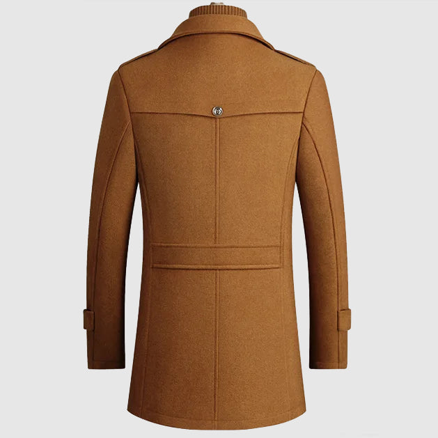 HUGO LAURENT™ | Men's Wool Blend Overcoat