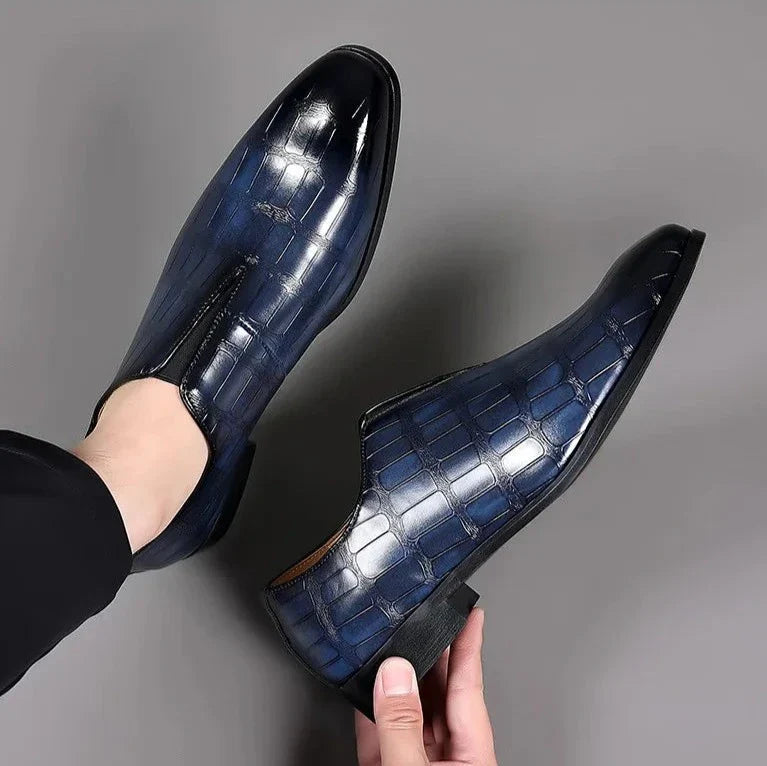 HUGO LAURENT™ | Men's Patterned Dress Shoes
