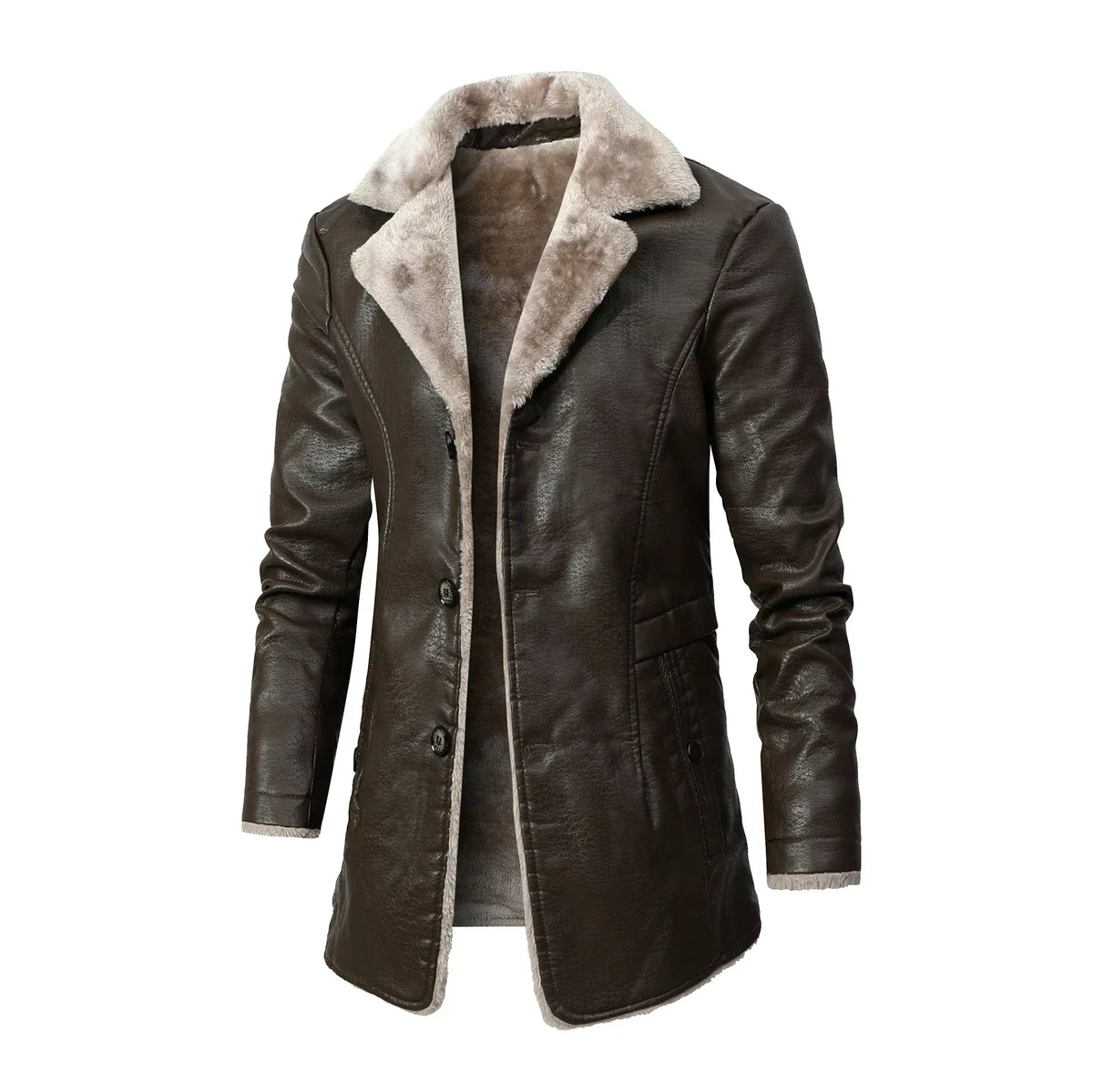 HUGO LAURENT™ | Heritage Fur-Lined Coat for Men