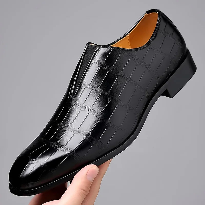 HUGO LAURENT™ | Men's Patterned Dress Shoes