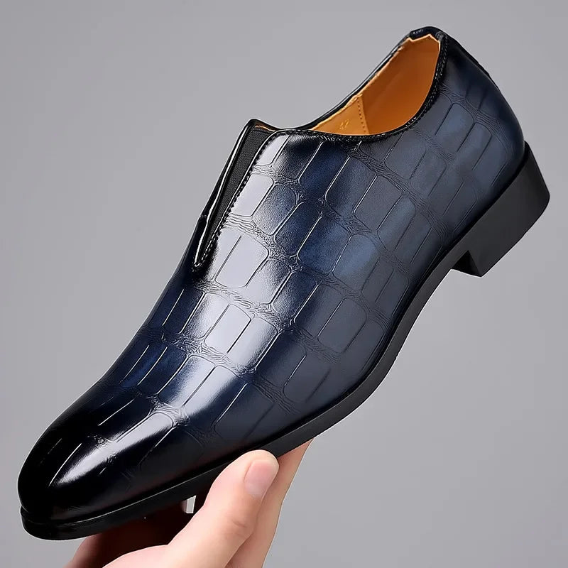 HUGO LAURENT™ | Men's Patterned Dress Shoes