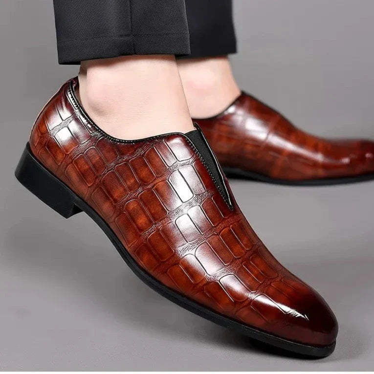 HUGO LAURENT™ | Men's Patterned Dress Shoes