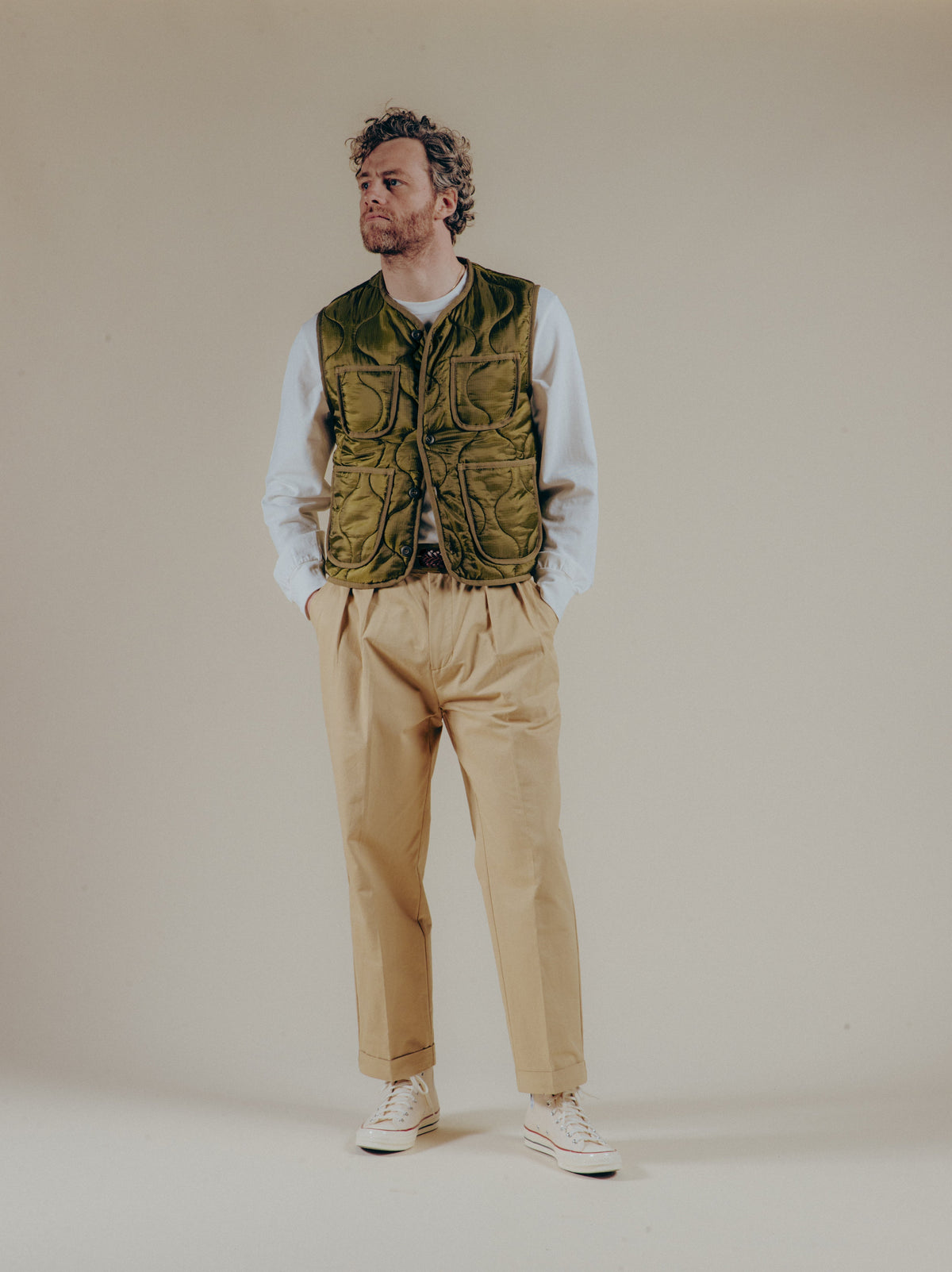 HUGO LAURENT™ | Le Liner Vest - Military Green