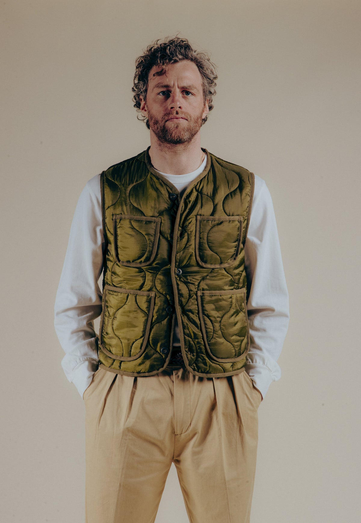 HUGO LAURENT™ | Le Liner Vest - Military Green