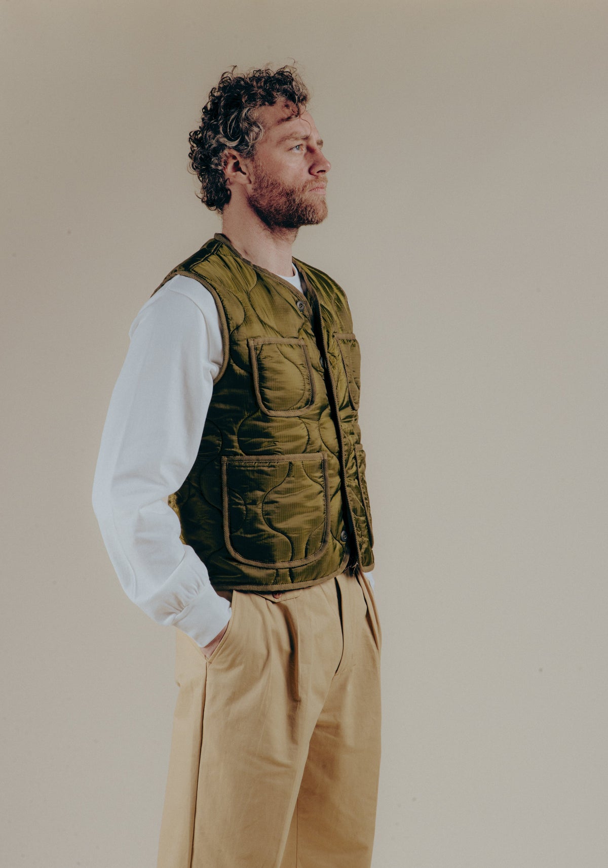HUGO LAURENT™ | Le Liner Vest - Military Green