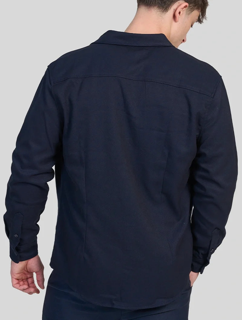 HUGO LAURENT™ | Simon Overshirt - Navy Blue
