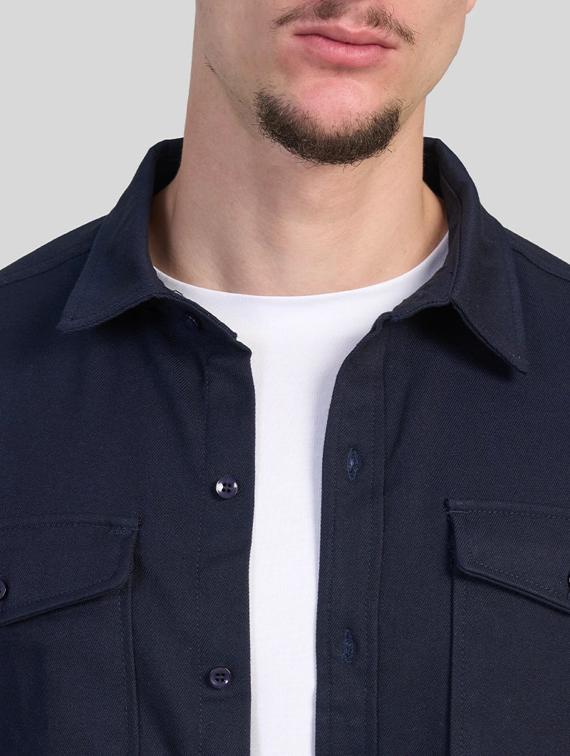 HUGO LAURENT™ | Simon Overshirt - Navy Blue
