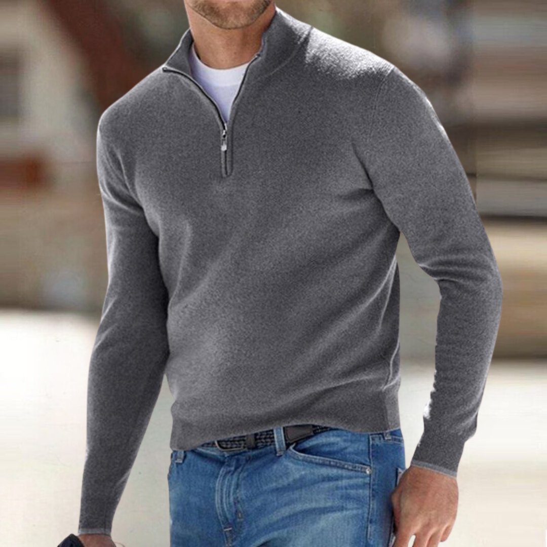 HUGO LAURENT | ZIP-UP PULLOVER FOR MEN