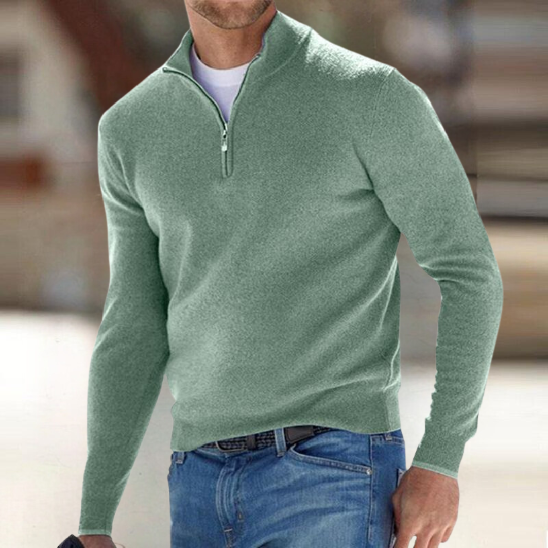 HUGO LAURENT | ZIP-UP PULLOVER FOR MEN