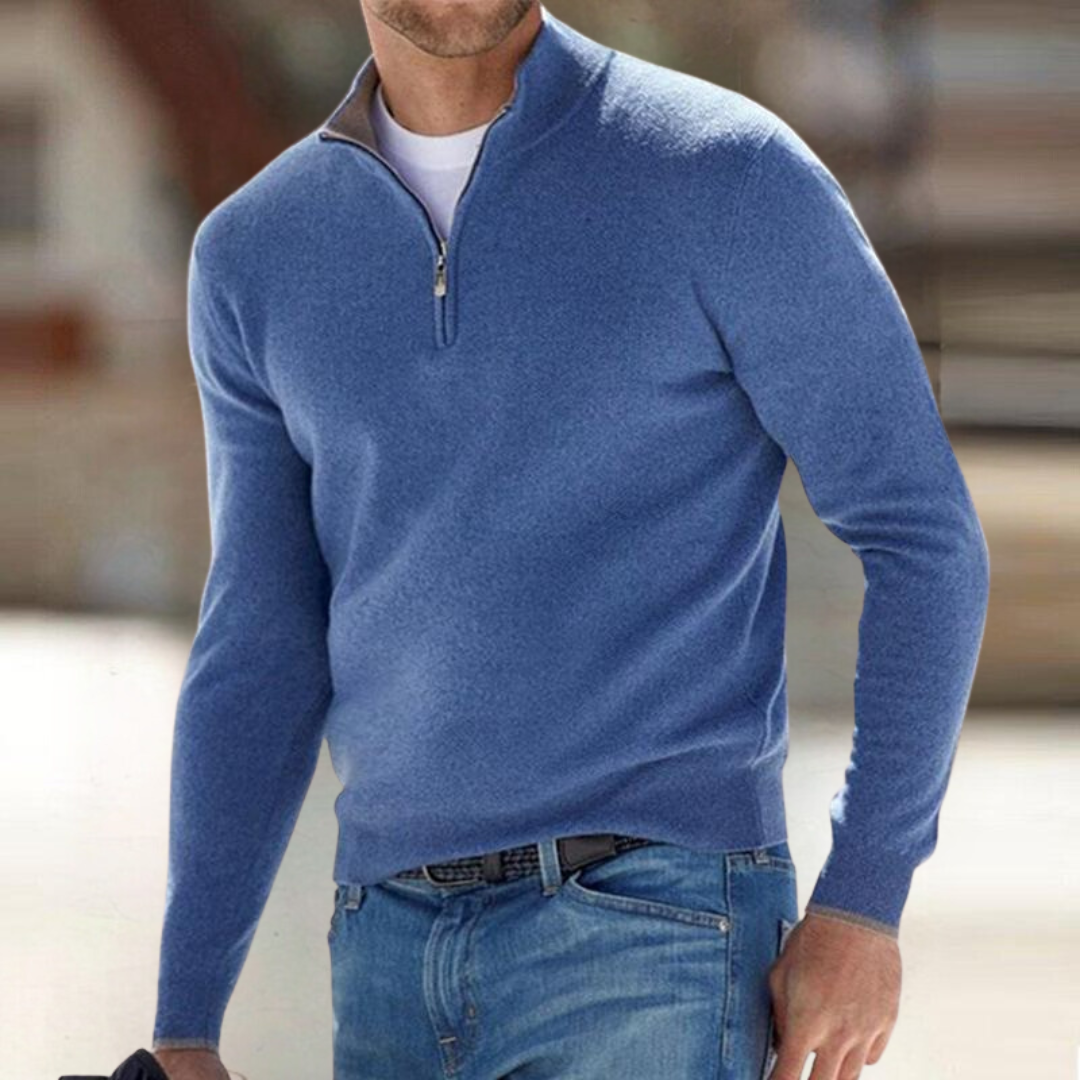 HUGO LAURENT | ZIP-UP PULLOVER FOR MEN