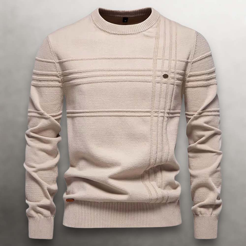 HUGO LAURENT™ | Sullivan Grid-Knit Cotton Sweater