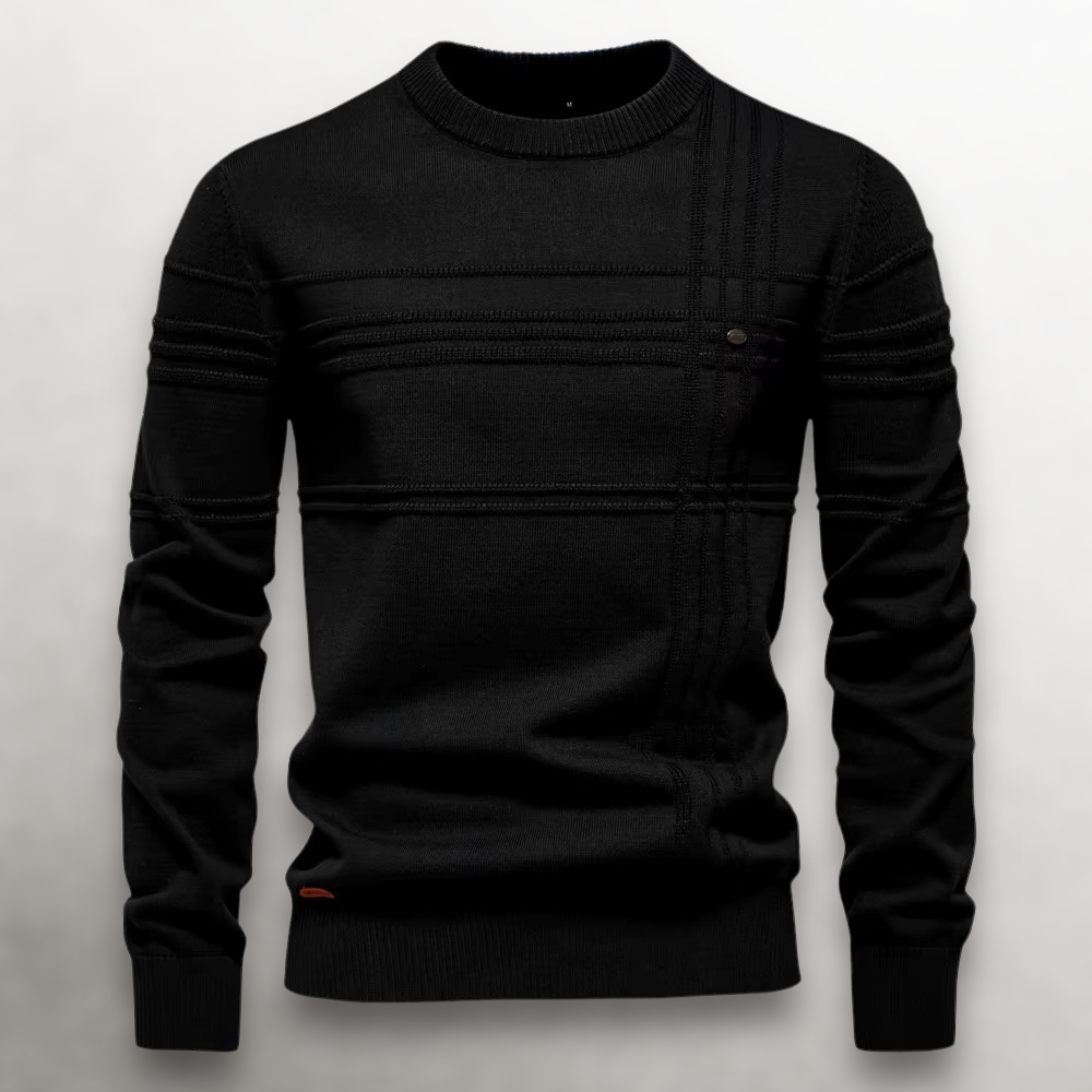 HUGO LAURENT™ | Sullivan Grid-Knit Cotton Sweater