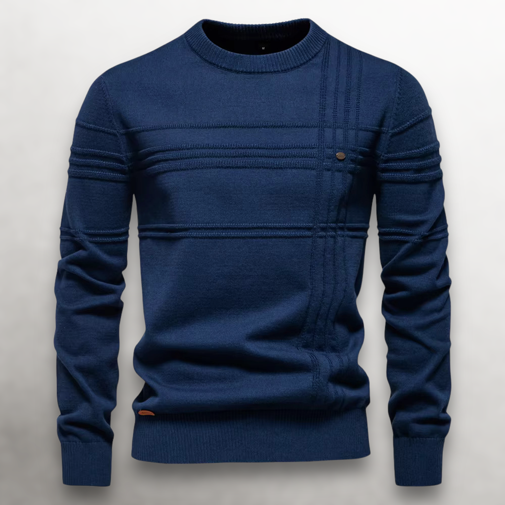 HUGO LAURENT™ | Sullivan Grid-Knit Cotton Sweater