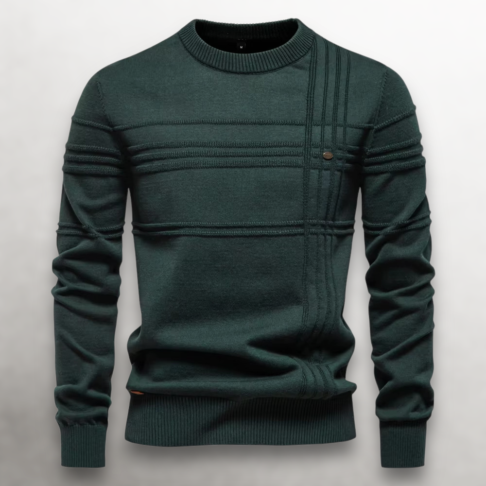 HUGO LAURENT™ | Sullivan Grid-Knit Cotton Sweater