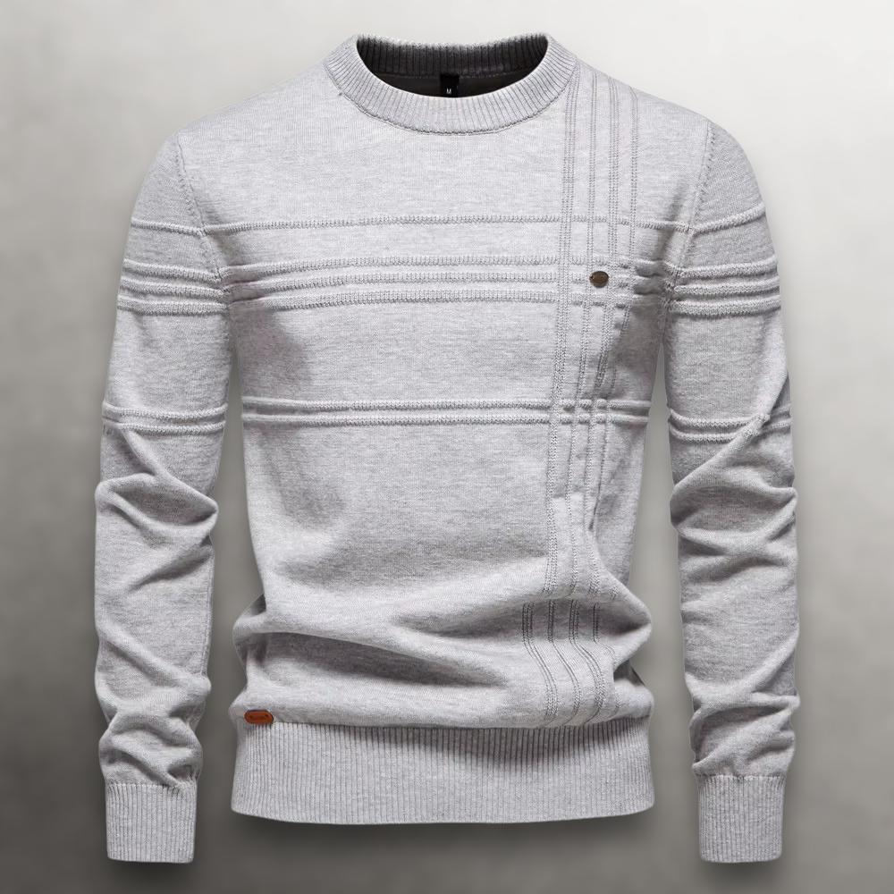 HUGO LAURENT™ | Sullivan Grid-Knit Cotton Sweater