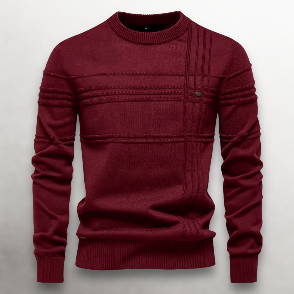 HUGO LAURENT™ | Sullivan Grid-Knit Cotton Sweater