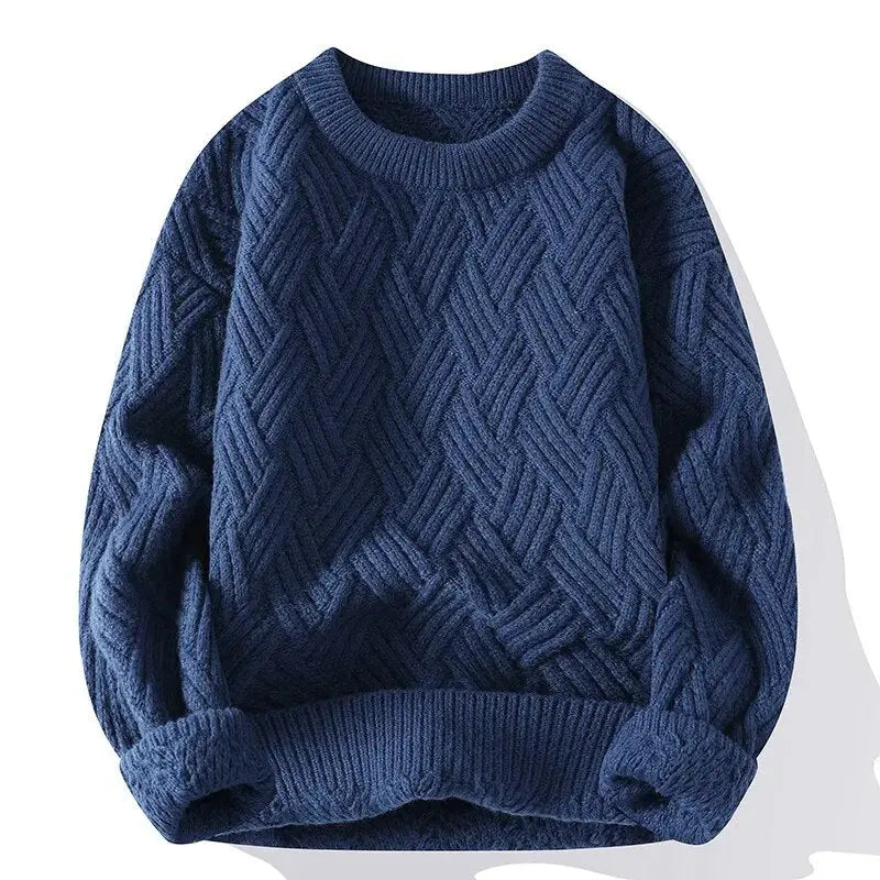 HUGO LAURENT™ | Morgan Crewneck Patterned Sweater