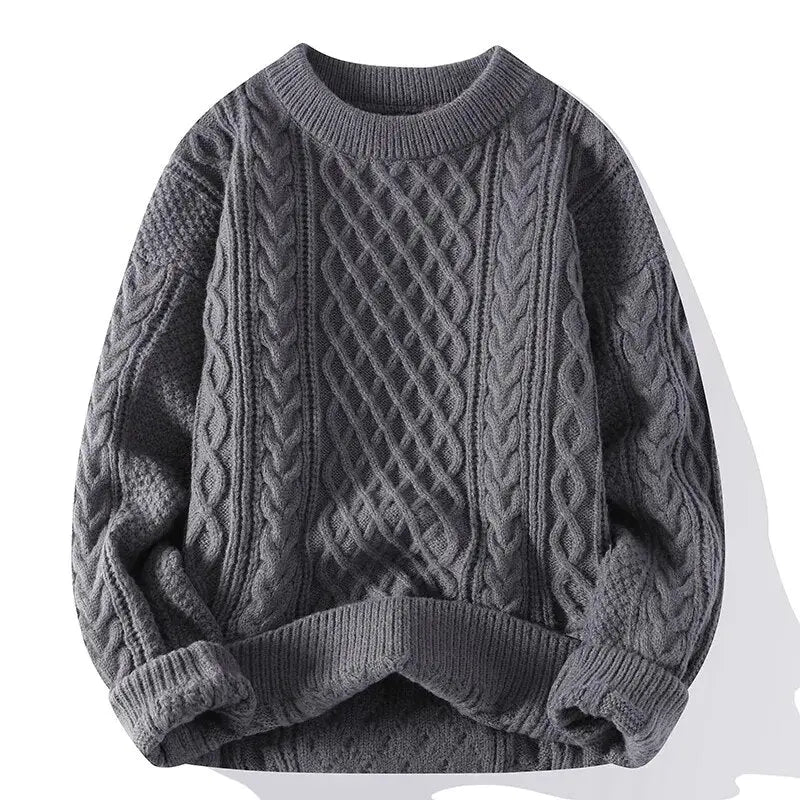 HUGO LAURENT™ | Morgan Crewneck Patterned Sweater
