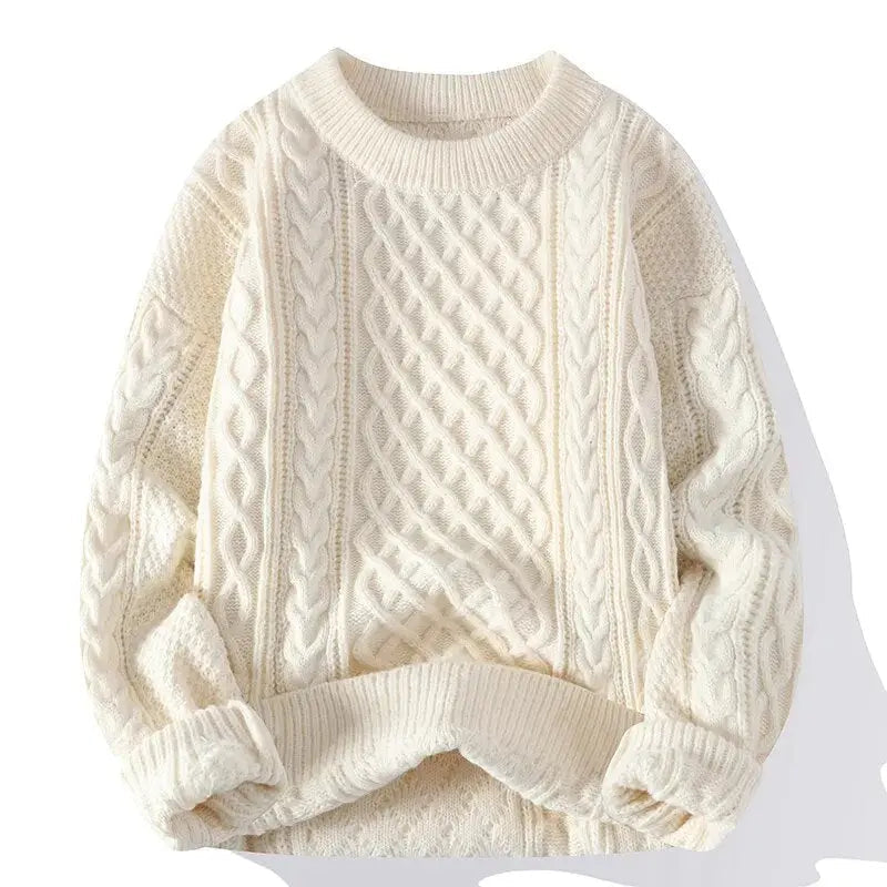 HUGO LAURENT™ | Morgan Crewneck Patterned Sweater