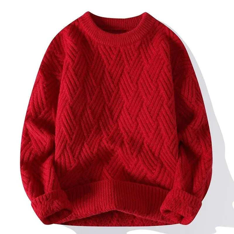 HUGO LAURENT™ | Morgan Crewneck Patterned Sweater
