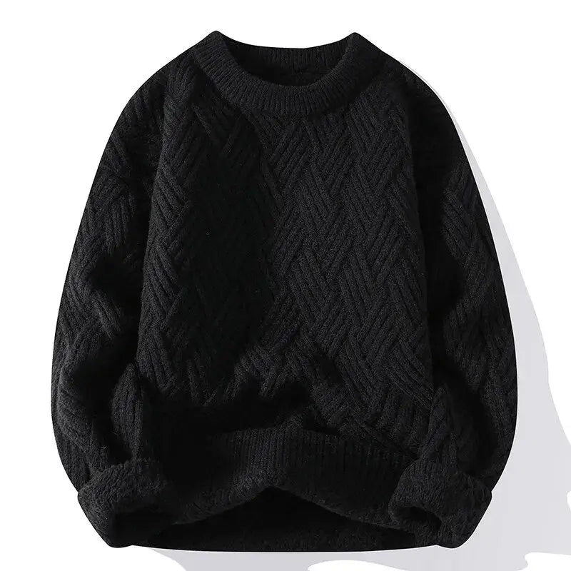 HUGO LAURENT™ | Morgan Crewneck Patterned Sweater