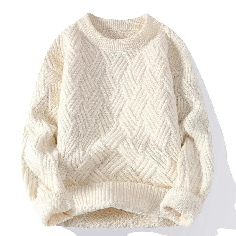 HUGO LAURENT™ | Morgan Crewneck Patterned Sweater