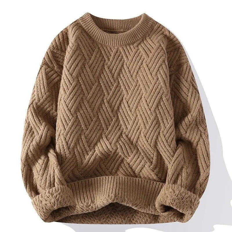 HUGO LAURENT™ | Morgan Crewneck Patterned Sweater