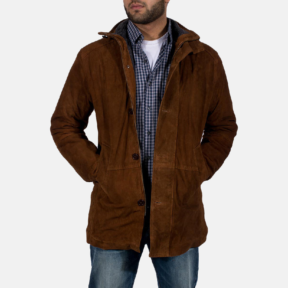 HUGO LAURENT™ | Sheriff Brown Suede Jacket