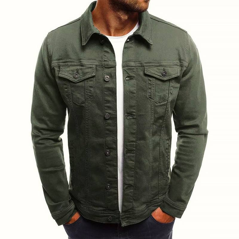 HUGO LAURENT™ | Men's Slim-Fit Denim Jacket