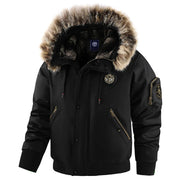 HUGO LAURENT™ | Men's Fur-Trim Padded Winter Jacket