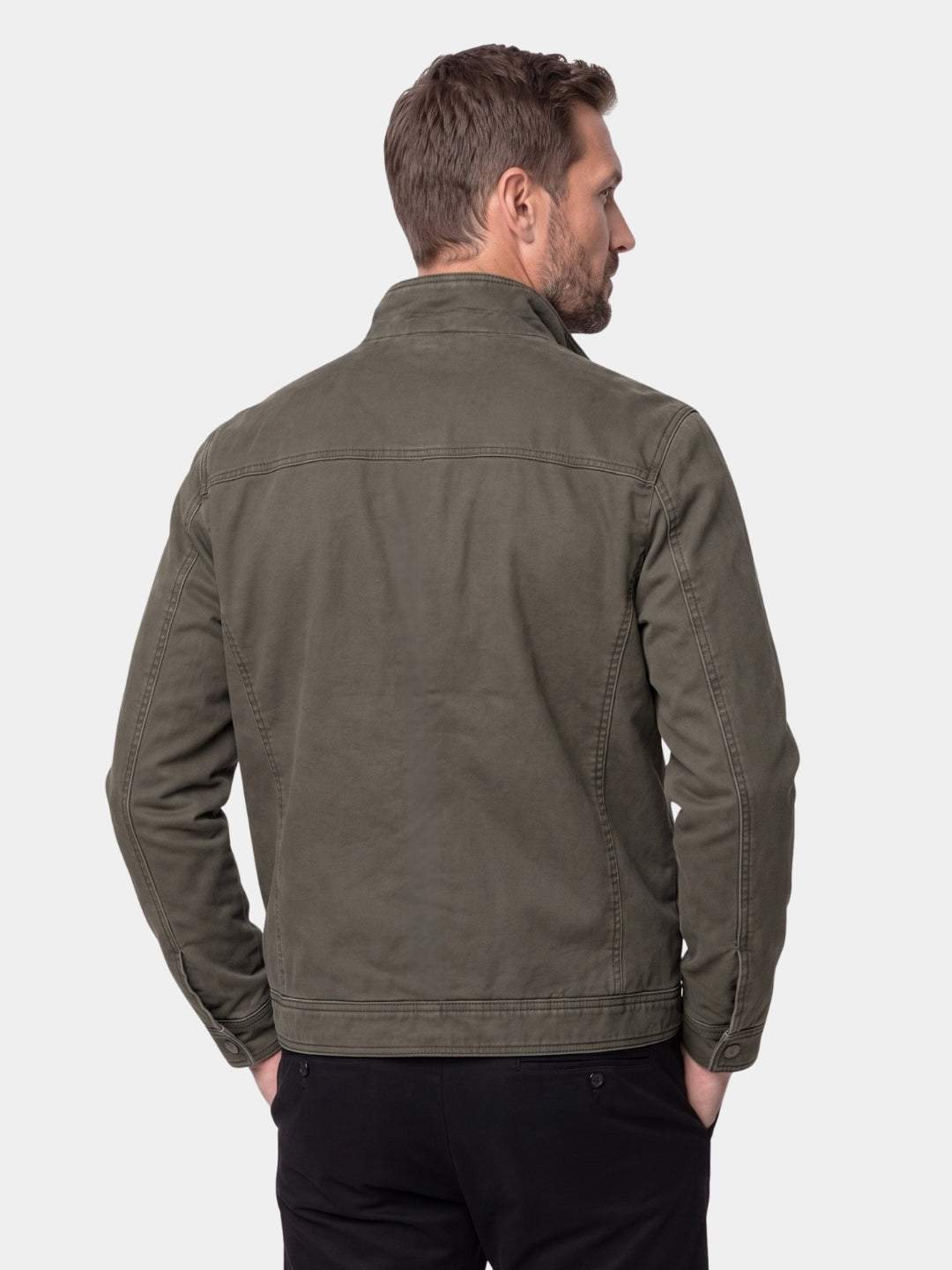 HUGO LAURENT™ | Valmont Vintage Olive Field Jacket - Cross & Crown