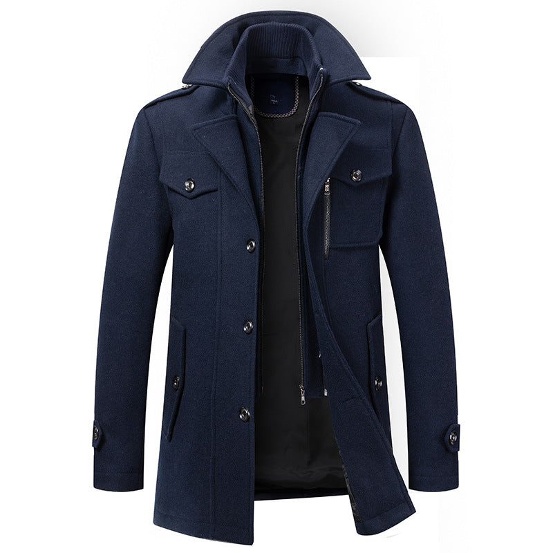 HUGO LAURENT | LONG WINTER COAT FOR MEN