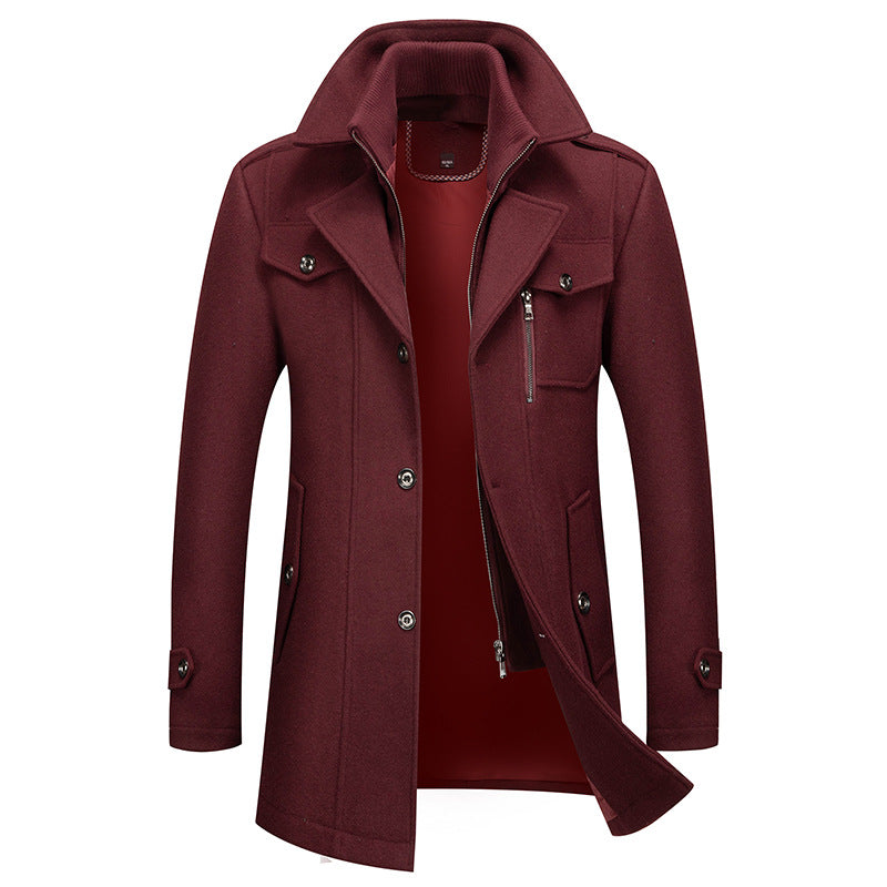 HUGO LAURENT | LONG WINTER COAT FOR MEN