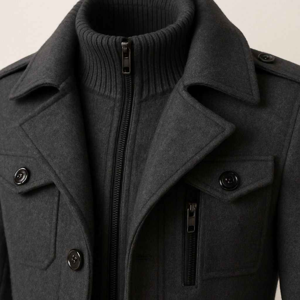 HUGO LAURENT | LONG WINTER COAT FOR MEN