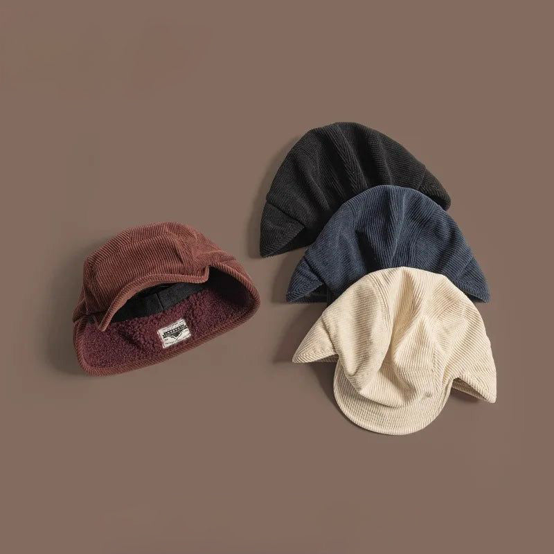 HUGO LAURENT™ | Frostline Corduroy Earflap Cap