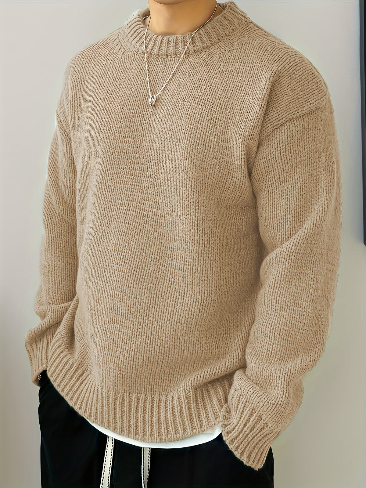 HUGO LAURENT™ | MEN'S CREW-NECK KNIT SWEATER