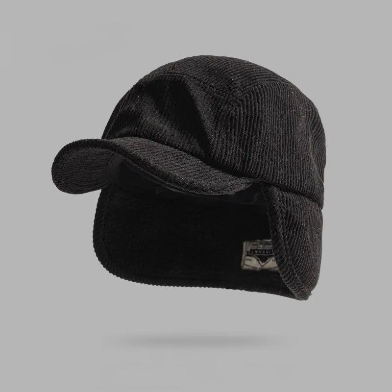 HUGO LAURENT™ | Frostline Corduroy Earflap Cap