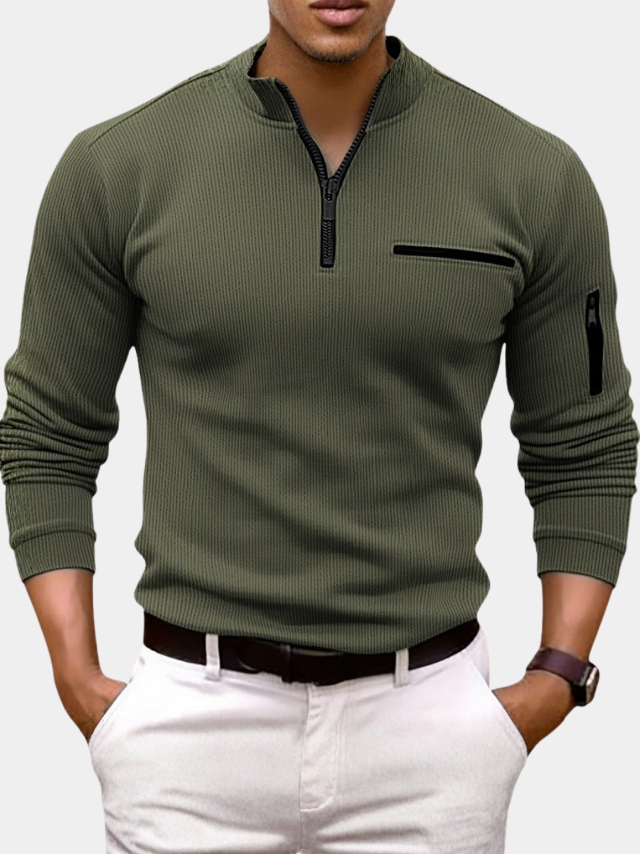 HUGO LAURENT | ZIP COLLAR SHIRT FOR MEN
