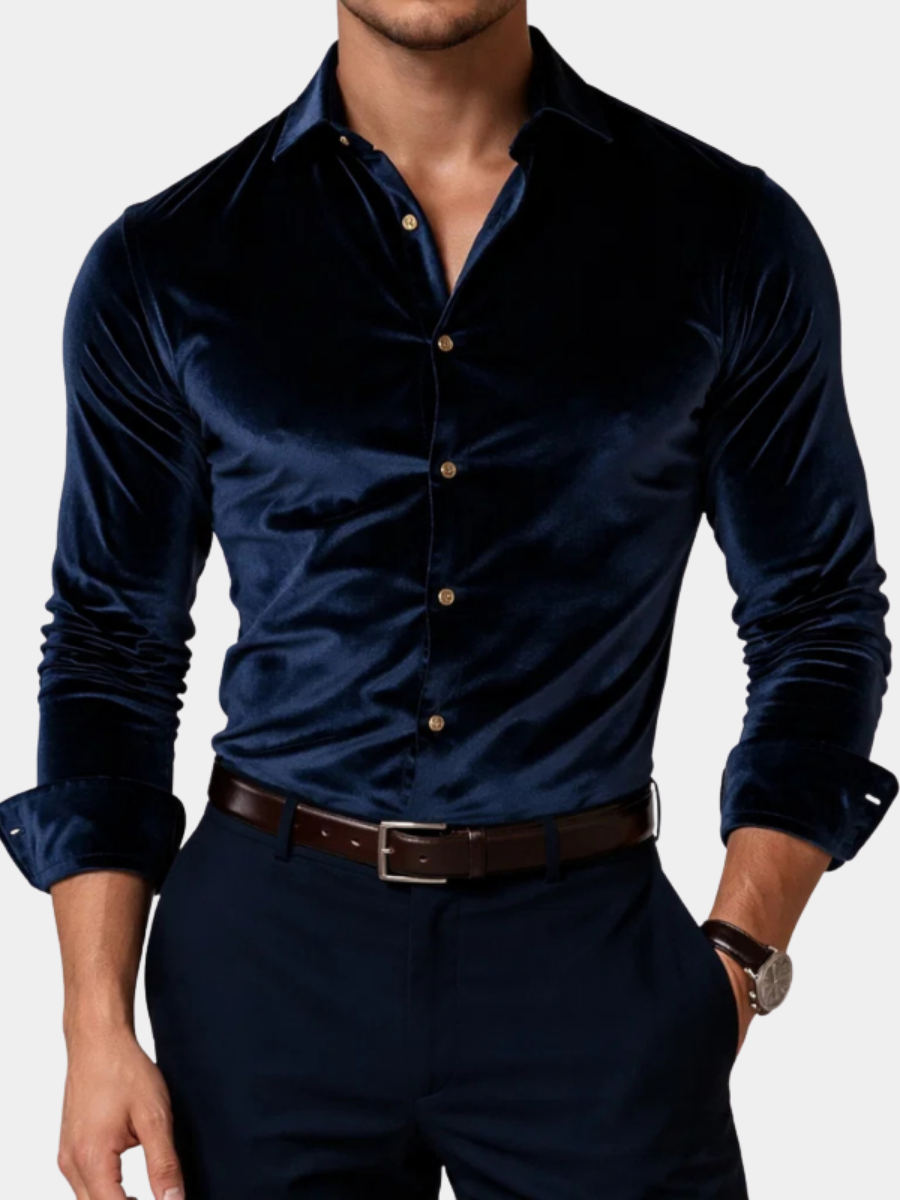 HUGO LAURENT | VELVET SHIRT FOR MEN