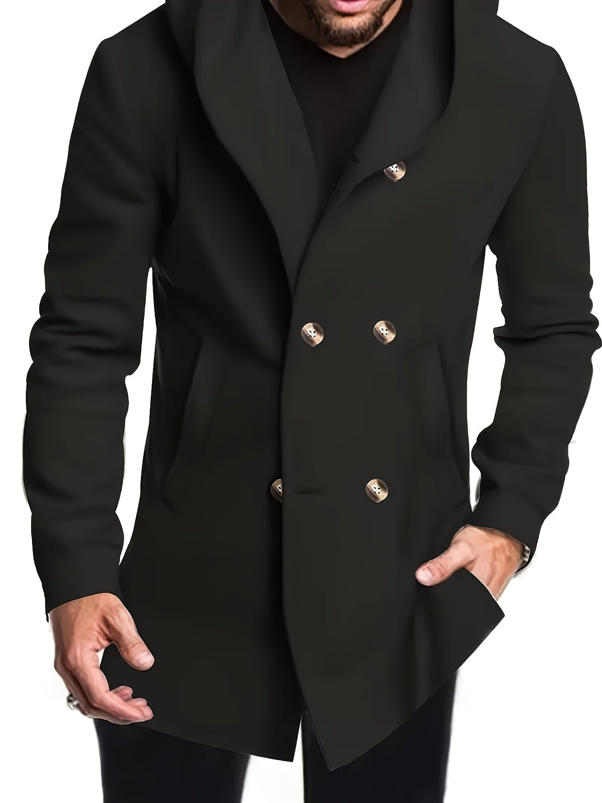HUGO LAURENT™ | MEN'S HOODED MIDI COAT