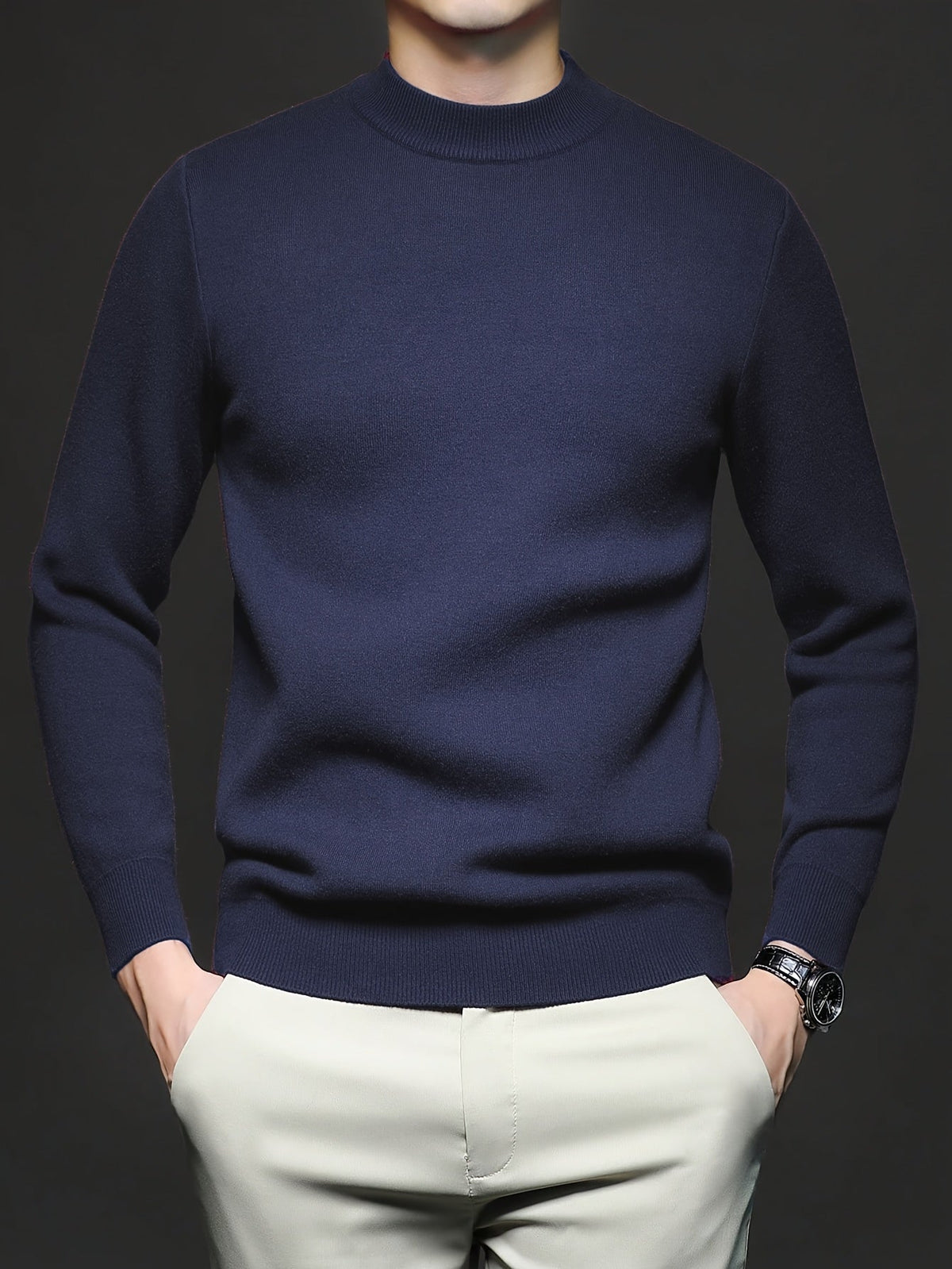 HUGO LAURENT™ | Ribbed High-Neck Sweater for Men