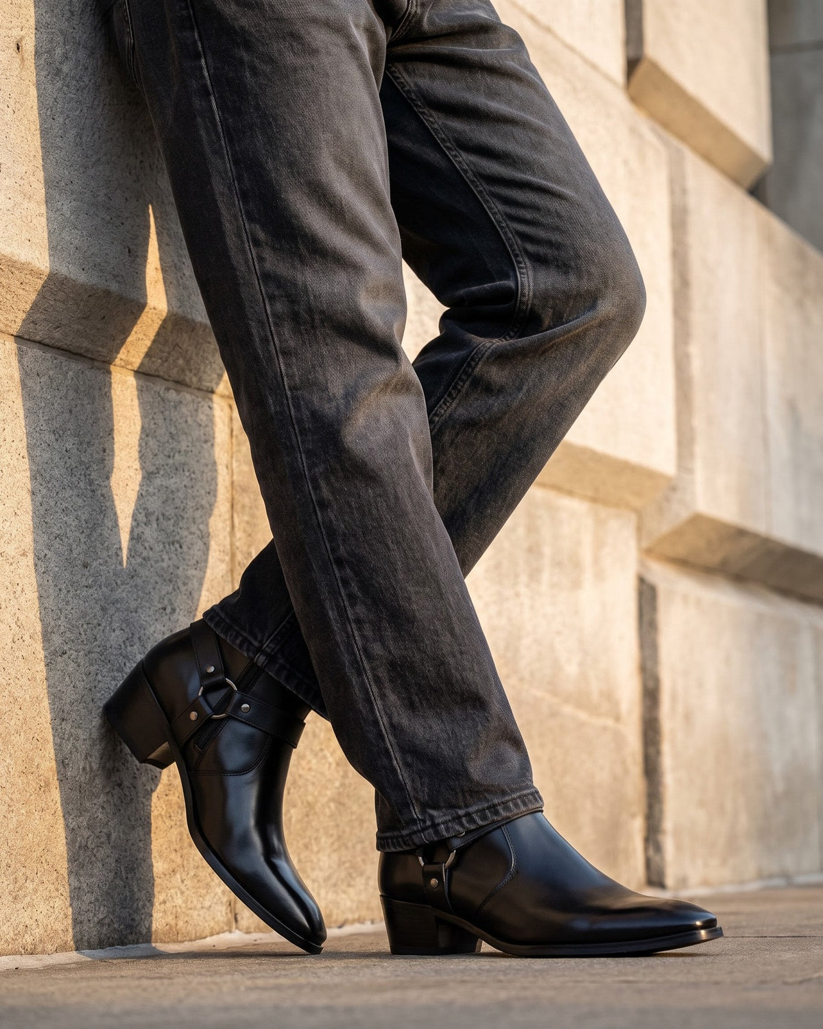 HUGO LAURENT™ | Umberto Leather Harness Boot