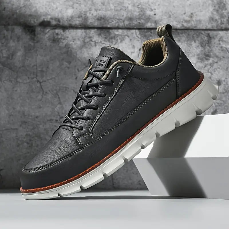 HUGO LAURENT | LEATHER SNEAKERS WITH SUPPORT